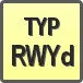 Piktogram - Typ: RWYd